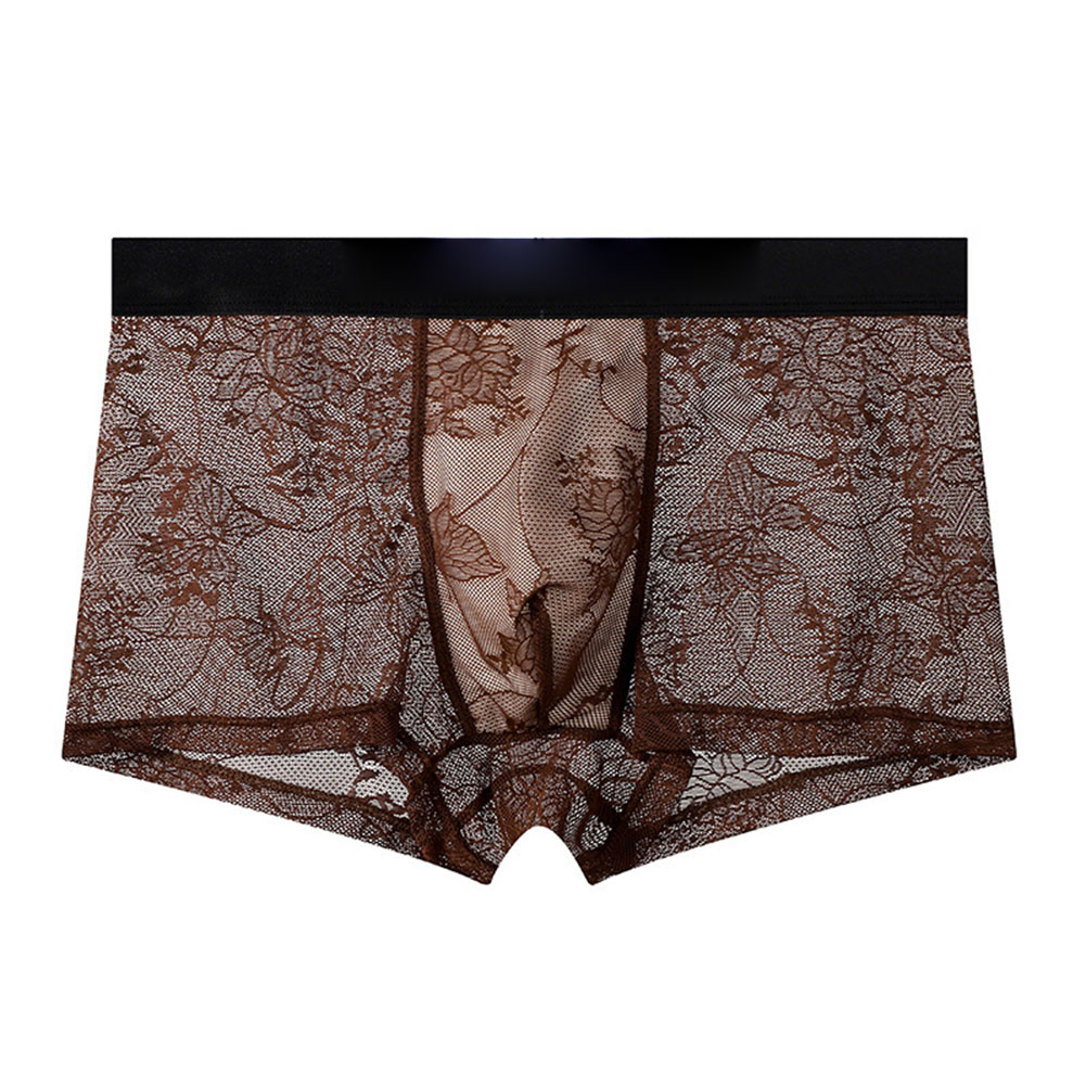 Boxer Shorts Modal - 섹시한 남성용 메쉬 속옷, 란제리 트렁크,